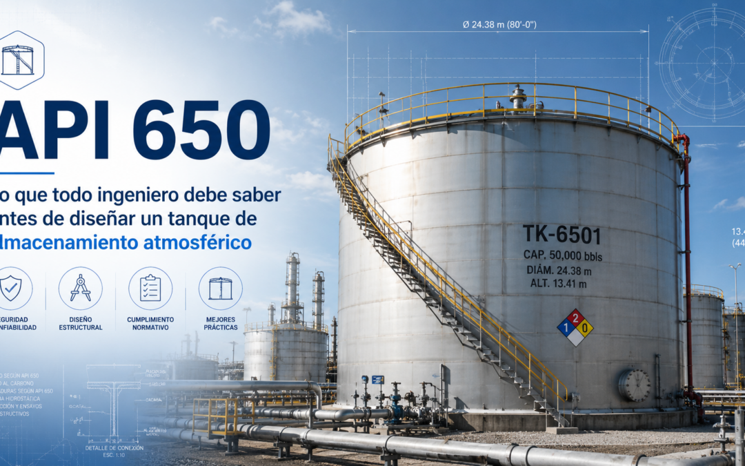 API 650: Lo que todo ingeniero debe saber antes de diseñar un tanque de almacenamiento atmosférico